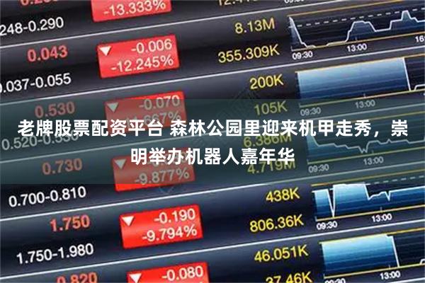 老牌股票配资平台 森林公园里迎来机甲走秀，崇明举办机器人嘉年华